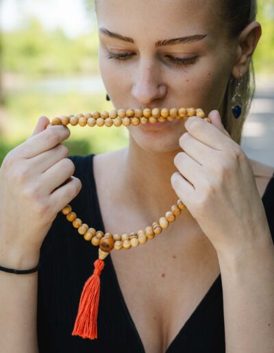 Gebetskette Mala aus Palo Santo