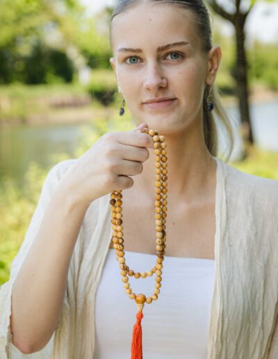 Gebetskette Mala aus Palo Santo