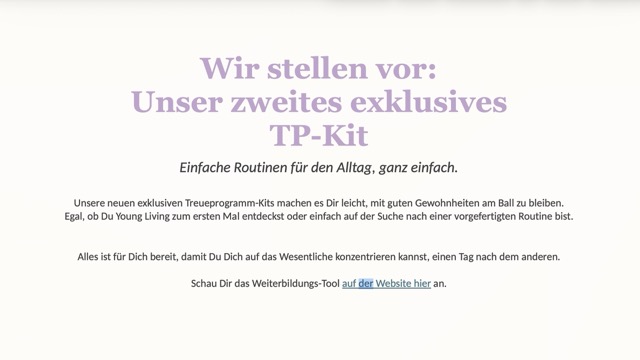 Screenshot PV und Promo August 2025